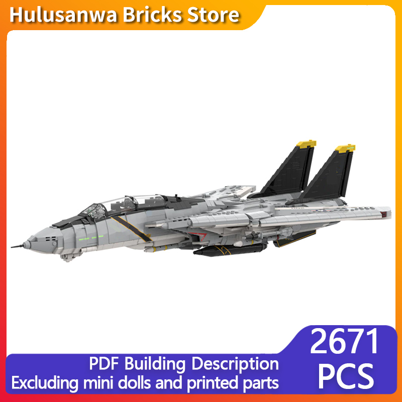 Heavy Equipment Battery - F-14A Heavy Fighter Jets Model MOC