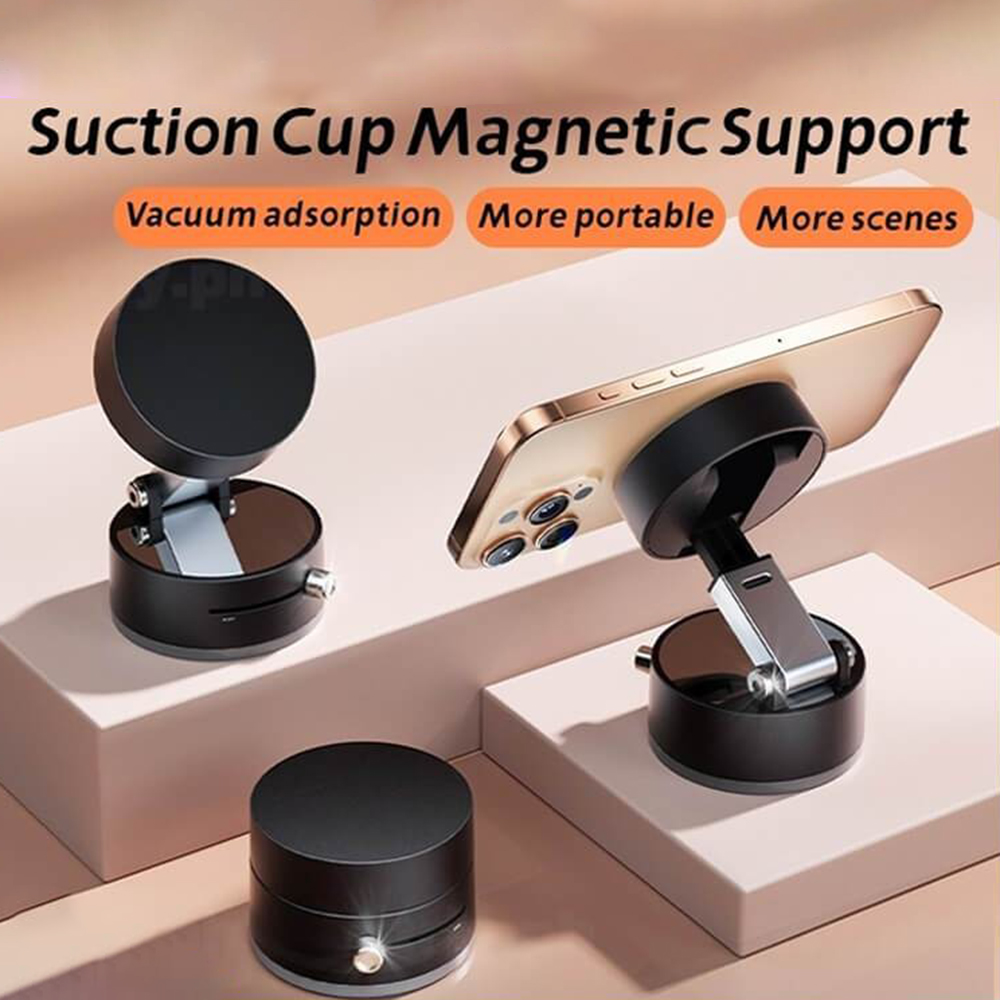 Heavy Equipment Battery - Vacuum Suction Magnetic Car Phone Holder