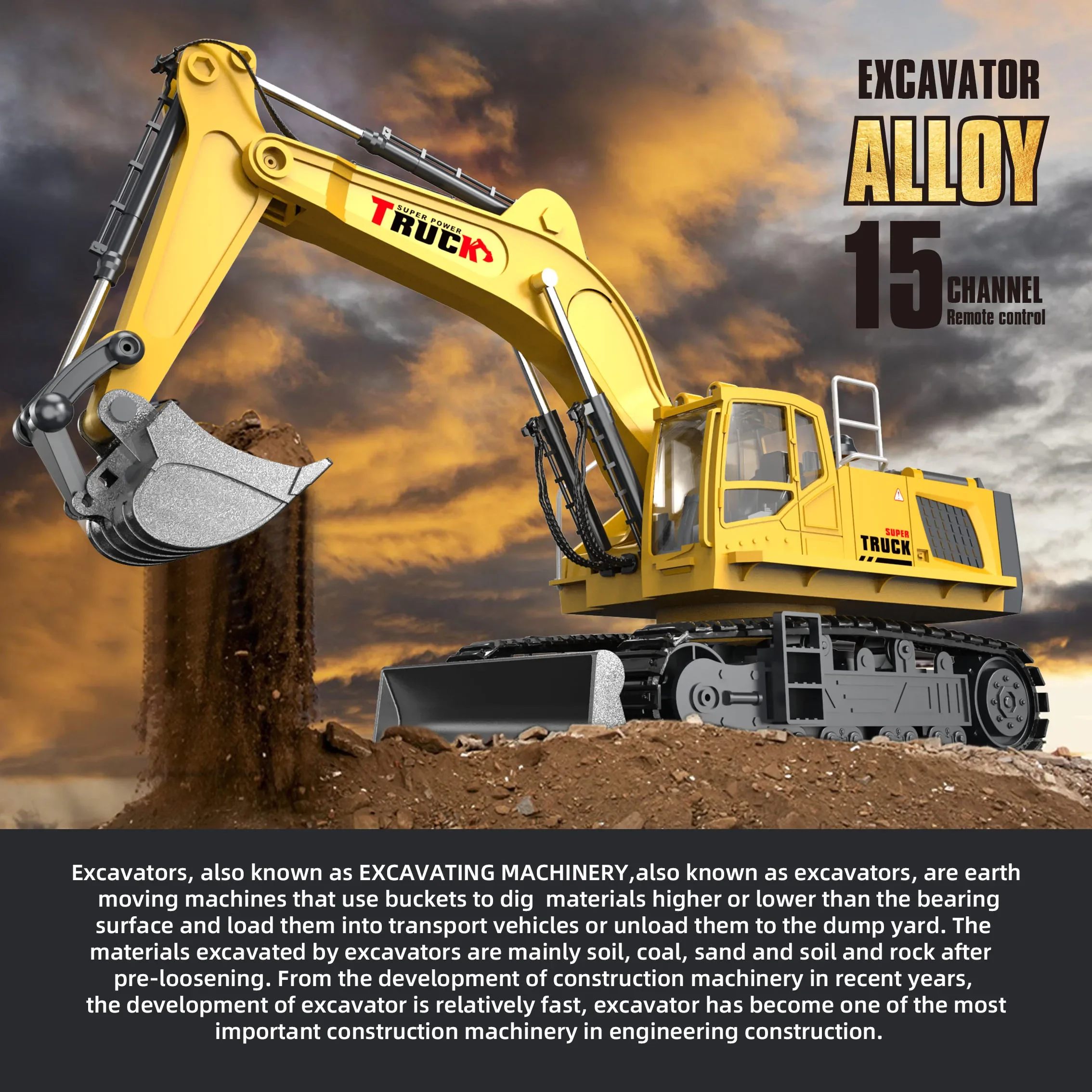 Rc Excavator Cars Trucks Alloy - Heavy Equipment Games 评论和价格