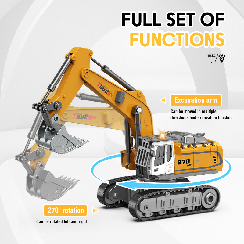 1:64 Mini RC Excavator Crawler - Heavy Equipment Games 评论和价格
