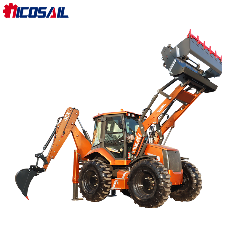 4CX Backhoe Loader Yuchai 4108 - Tractor Backhoe 评论和价格