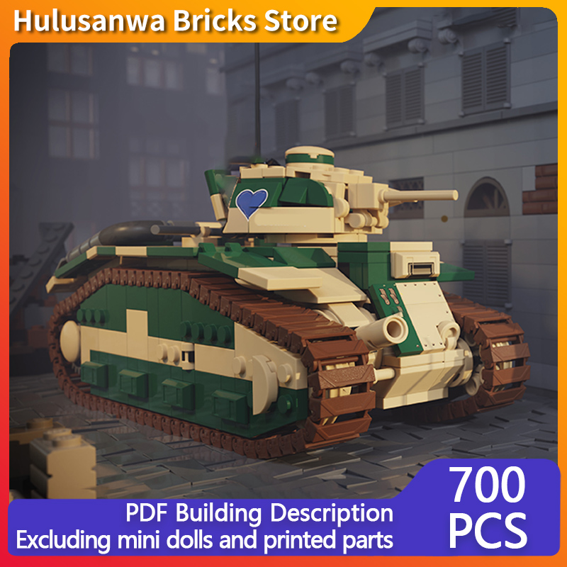 B1 French Heavy Tank Model MOC - Heavy Equipment Game 评论和价格