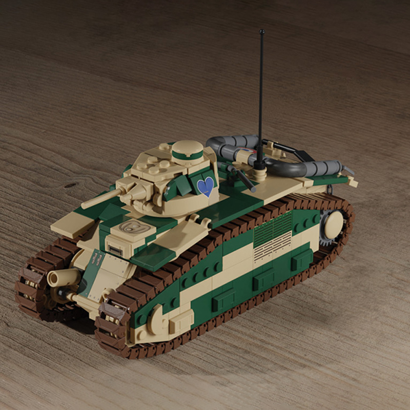B1 French Heavy Tank Model MOC - Heavy Equipment Game 评论和价格