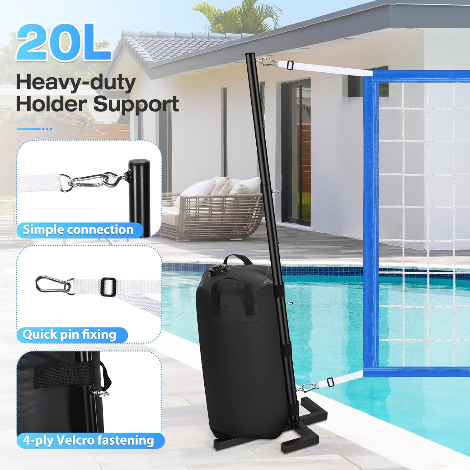 Heavy Duty Pool Volleyball Net - Heavy Equipment Game 评论和价格