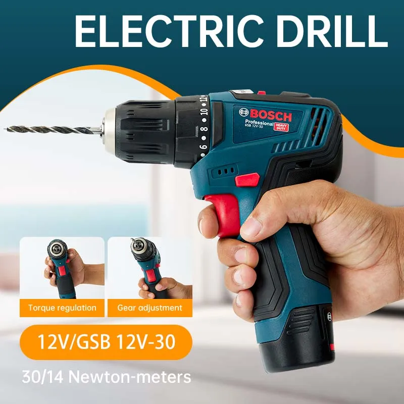 Bosch GSB-12-V30 Electric Dril - Heavy Equipment Battery 评论和价格